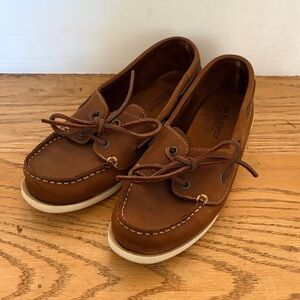 GH Bass Brown Leather Boat Shoes